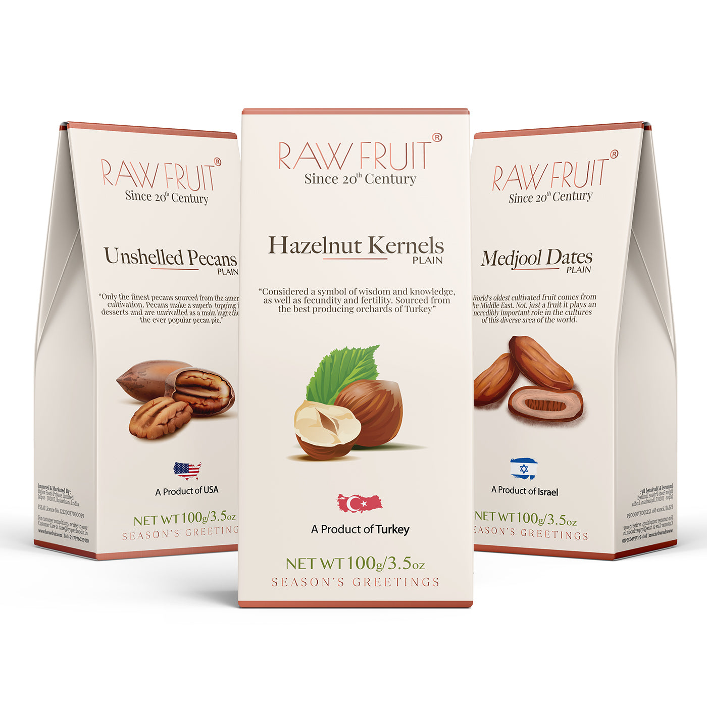 Dry Fruits Combo Pack Hazel Nut, Pecans, & Dates