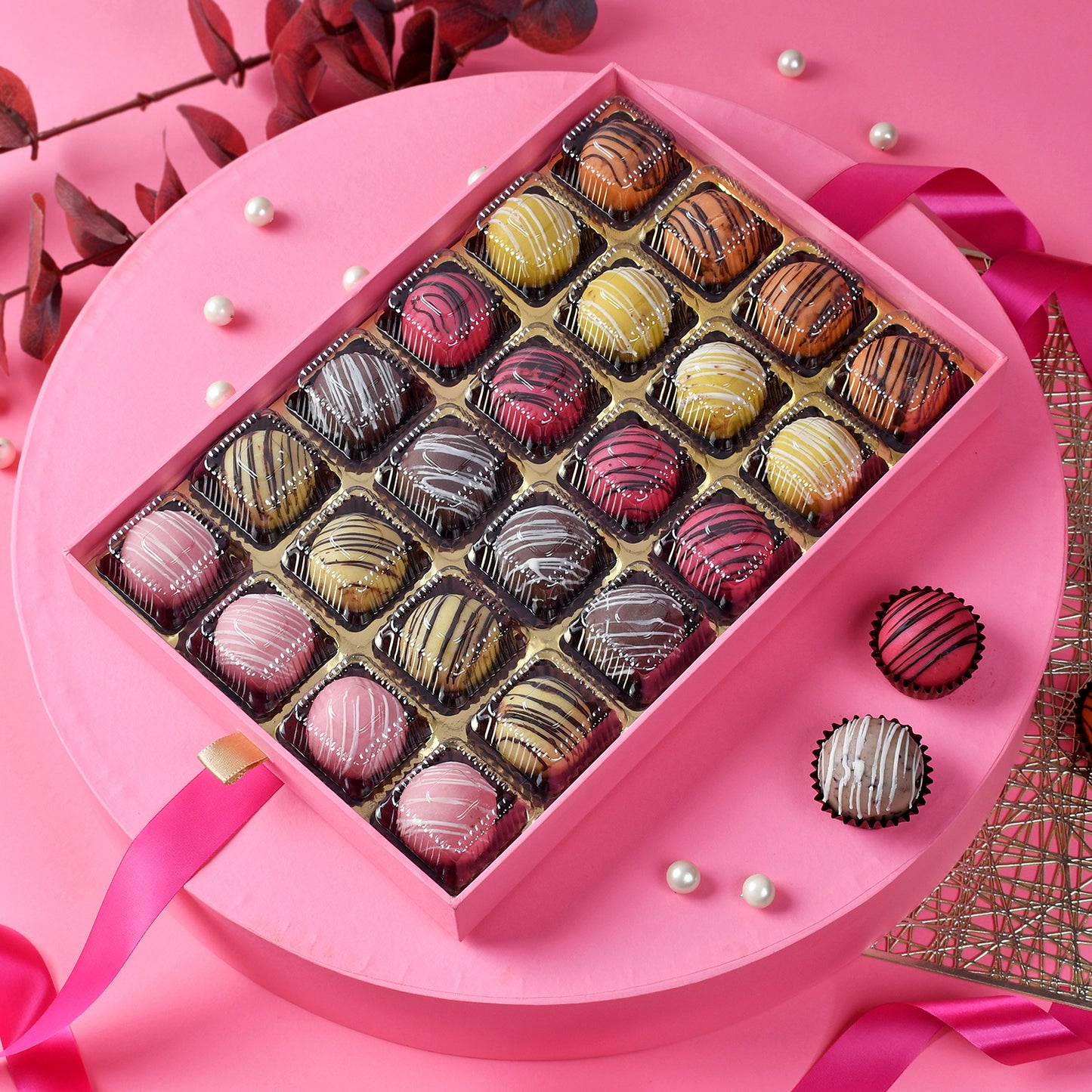 Assorted Almond MarziPan Balls 24 Piece