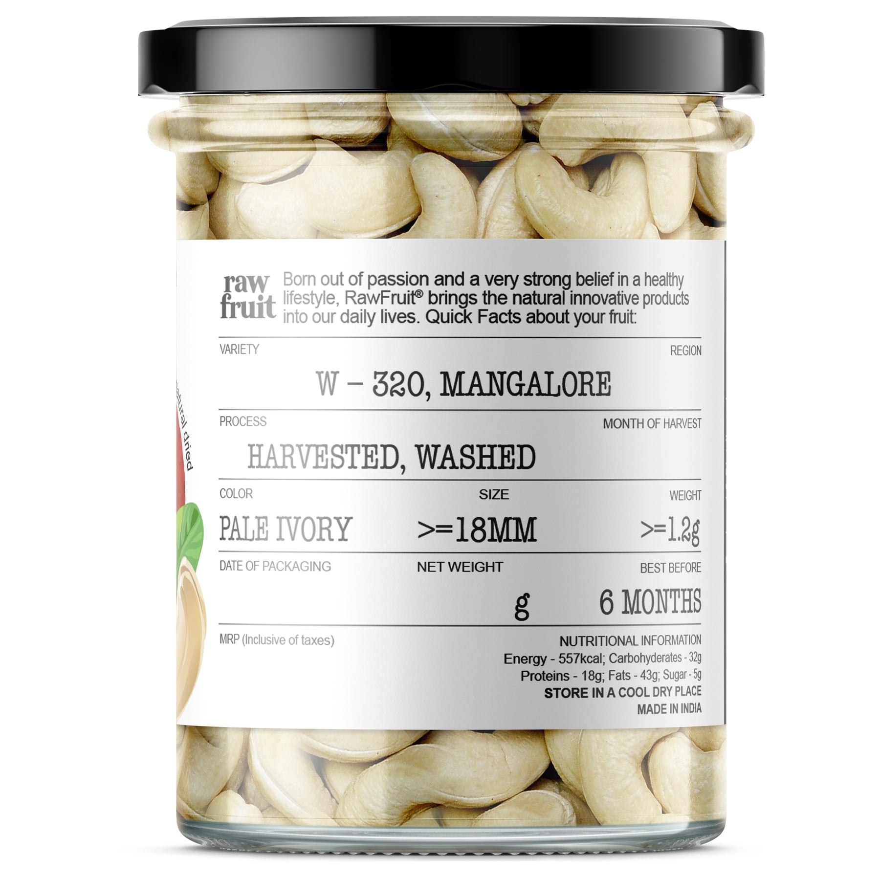 Cashew W320 - HyperFoods.in