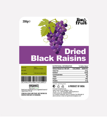 Dried Black Raisins