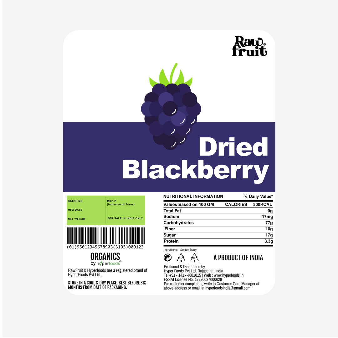 Raw Fruit Dried Blackberry