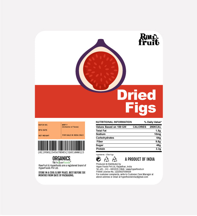 Raw Fruit Dried Figs