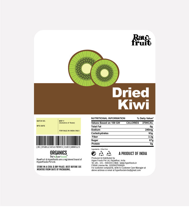 Raw Fruit Dried Kiwi