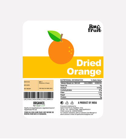 Raw Fruit Dried Orange